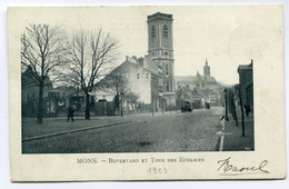 CPA - Carte Postale - Belgique - Mons - Boulevard Et Tour Des Ecoliers - 1903  (DG15573) - Mons