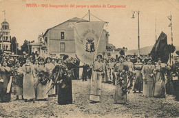 Navia 1913 Inauguracion Del Parque Y Estatua De Campoamor Poet - Asturias (Oviedo)