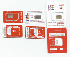 MADAGASCAR MADAGASKAR  3 Cartes SIM AIRTEL  NEUVES  /  MALAGASY  3 NEW SIM Card AIRTEL MADAGASCAR - Madagascar