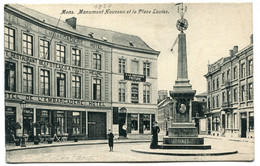 CPA - Carte Postale - Belgique - Mons - Monument Houzeau Et La Place Louise  (DG15578) - Mons