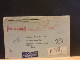 92/622 LETTRE  FRANCE RECOMM. + AR  1973 POUR USA - Other & Unclassified