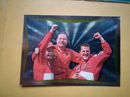 FERRARI - Autocollant 126: M. Schumacher, R. Barrichello Und J. Todt - STICKERS ITALIA PANINI - FORMAT  6,4 X 8,8 - Automobile - F1