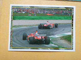 FERRARI - Autocollant 134: M. Schumacher & R. Barrichello - In Zeltweg - STICKERS ITALIA PANINI - FORMAT  6,4 X 8,8 - Automobile - F1