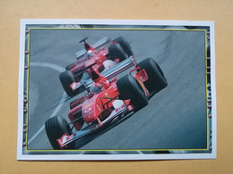 FERRARI - Autocollant 144: Rubens Barrichello - Sieg In Indianapolis - STICKERS ITALIA PANINI - FORMAT  6,4 X 8,8 - Automobile - F1