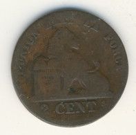 BELGIQUE 1859: 2 Centimes, KM 4 - 2 Cents