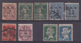 OMF Syrie Et Grand Liban Lot 9 Timbres Syrie N° 46, 57,58,87 Et 88 (*) Grand Liban N° 39 Et 43 (aminci) - Unclassified
