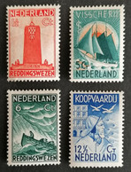 Nederland/Netherlands - Nrs. 257 T/m 260 (postfris Met Plakker) Zeemanszegels 1933 - Non Classificati