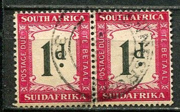 Union Of South Africa Postage Due, Südafrika Portomarken Mi# 23 Gestempelt/used - Pair - Segnatasse