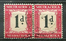 Union Of South Africa Postage Due, Südafrika Portomarken Mi# 23 Gestempelt/used - Pair - Segnatasse