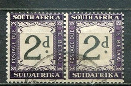 Union Of South Africa Postage Due, Südafrika Portomarken Mi# 25 Gestempelt/used - Pair - Postage Due