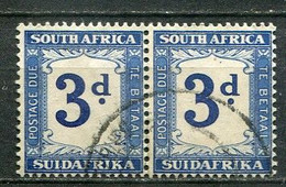 Union Of South Africa Postage Due, Südafrika Portomarken Mi# 27 Gestempelt/used Pair - Portomarken