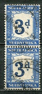 Union Of South Africa Postage Due, Südafrika Portomarken Mi# A27 Gestempelt/used - Pair - Portomarken