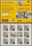 !a! GERMANY 2016 Mi. 3215 MNH BOOKLET(10) (self-adhesive) -Grimm Fairy Tales: Little Red Riding Hood - 2011-2020