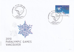 Schweiz - Paralympic Games Vancouver 2010 - FDC - Inverno2010: Vancouver