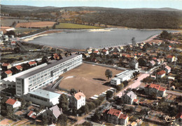 71-MONTCEAU-LES-MINES- COLLEGE ET ETANG DU PLESSIS VUE AERIENNE - Montceau Les Mines