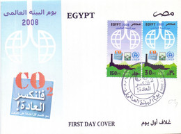 EGYPT 2008 FDC World Environment Day  FANTASTIC COVER  (DIC200527) - Lettres & Documents