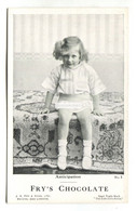 Fry's Chocolate - Little Girl, "Anticipation" - Old Advertising Postcard - Advertising