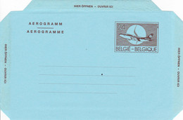 B01-251 Entier Postal - Aérogramme N°22 V AF - Sabena Avion Airbus Devant Un Cercle S - 24 F De 1988 - Aérogrammes