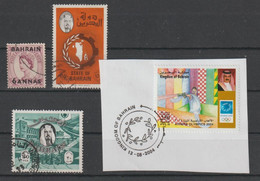 BAHRAIN:  1956/2004  LOT  4  USED  STAMPS  -  YV/TELL. - Bahrain (1965-...)