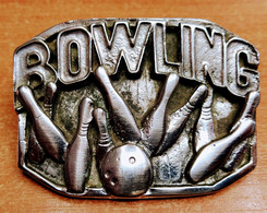 AC - BOWLING PIN & BALL BELT BUCKLE - Cinture & Fibbie