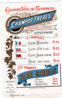 CHAMPAGNE Champot Frères Domaine Du Chènêt Epernay Blue Ribbon - Champagne & Mousseux