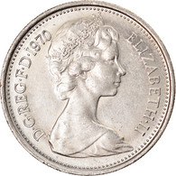 Monnaie, Grande-Bretagne, Elizabeth II, 5 New Pence, 1970, TTB+, Copper-nickel - Altri & Non Classificati