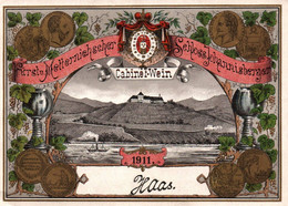 RARE / 1911 / ALLEMAGNE /  Furstu Metternischer / Schloss Johannisberger / CABINET WEIN 1911 - Riesling