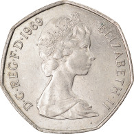 Monnaie, Grande-Bretagne, Elizabeth II, 50 New Pence, 1969, TTB+, Copper-nickel - Autres & Non Classés