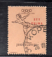 1611 490 - TRIESTE B STT VUJNA 1952 , OLIMPIADI Il N. 56 Usato. - Used