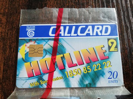 IRELAND /IERLANDE   CHIPCARD 20  UNITS   HOTLINE   MINT CARD IN WRAPPER   ** 4383** - Irlanda