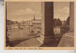 TORINO PONTE VITTORIO EMANUELE E PIAZZA VITTORIO VENETO  VG  1952 - Bruggen