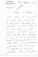 1910 PARIS - LOUIS LAFFERRE DEPUTE SENATEUR AU MINISTRE SUR PROMOTION COLONEL FUMET- L.A.S. LETTRE SIGNEE - Autres & Non Classés