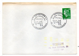 1972--LOUVECIENNES--78-Cachet Provisoire 3° Exposition Philatélique--Marianne Scheffer - Temporary Postmarks