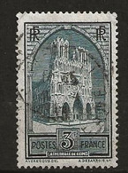 Cathédrale De Reims -1929 - Yt 259 - Oblitérés