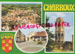 86- CHARROUX - LE CENTRE DE LA VILLE  -HALLE - TOUR CHARLEMAGNE  - VIENNE - Charroux