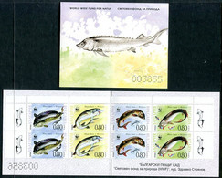 BULGARIA 2004 Sturgeons Booklet MNH / **.  Michel 4678-81 - Nuevos