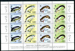 BULGARIA 2004 Sturgeons Sheetlet MNH / **.  Michel 4678-81 Kb - Ongebruikt