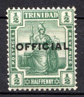 TRINITE & TOBAGO - (Colonie Britannique) - 1910 - SERVICE - N° 8 - 1/2 P. Vert - (Surchargé : OFFICIAL) - Trindad & Tobago (...-1961)