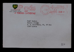 "BP Gás To ALL Satisfation" Portugal Santa Marta Post Office EMA (front Cover) 1981 Sp7328A - Gaz
