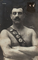 RARE ET TRES BELLE CARTE DE PAUL PONS / PREMIER CHAMPION DU MONDE DE LUTTE / WALERY PARIS / RARE + - Lucha