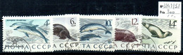 URSS 1971 Faune Marine 3747/3751 Oblitérés Free Shipping - Sonstige & Ohne Zuordnung