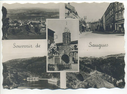 CPSM 43 SAUGUES - Multivues - Souvenir De Saugues - Saugues