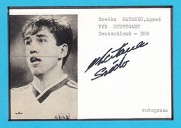 SRECKO KATANEC - NK Olimpija Ljubljana Slovenia ORIG. AUTOGRAPH Yugoslavia Football Team BRONZE MEDAL Olympic Games 1984 - Autógrafos