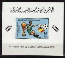 LIBYE   BLOC   N° 999  * *   Cup  1982  Football  Soccer  Fussball - 1982 – Espagne