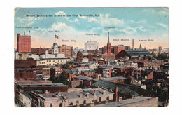 LOUISVILLE, Kentucky, USA, BEV Of City With Buildings Named On Front, 1920 Postcard - Louisville