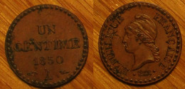Dupré - 1 Centime 1850A - 1 Centime