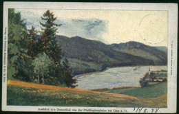 Ausblick In's Donautal Von Der Pöstlingbergbahn Bei Linz A. D.- Kirchmayr & Co.1898 - Linz Pöstlingberg