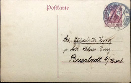 ALLEMAGNE / DEUTSCHLAND 1920 (12/4) Postkarte Mi.P116.I Aus Hattersheim (Main) Nach Bierstadt (b. Wiesbaden) - Brieven En Documenten