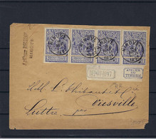 N°71/71-V (Depot 1897 & Atelier Du Timbre), Op Omslag Uit Ninove Naar Luttre 1897 - 1894-1896 Tentoonstellingen