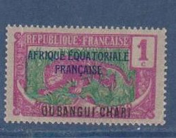 OUBANGUI    N°  YVERT  :   43       NEUF AVEC  CHARNIERES      ( Ch  2 / 48 ) - Unused Stamps